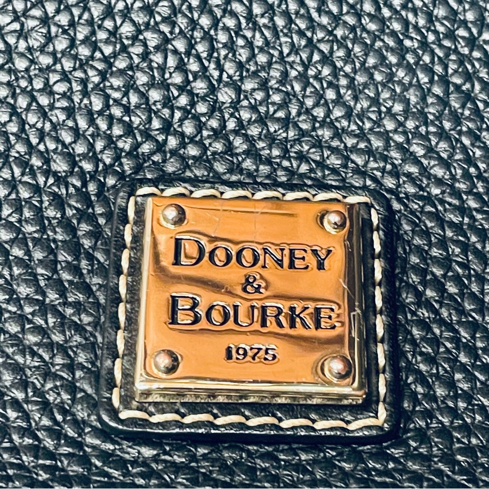Dooney & Bourke Black Leather Messenger Crossbody Bag - Picture 12 of 12
